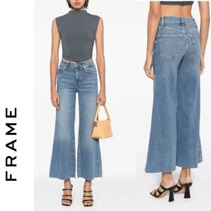 NWT Frame Le Palazzo Crop in Blue Springs 27